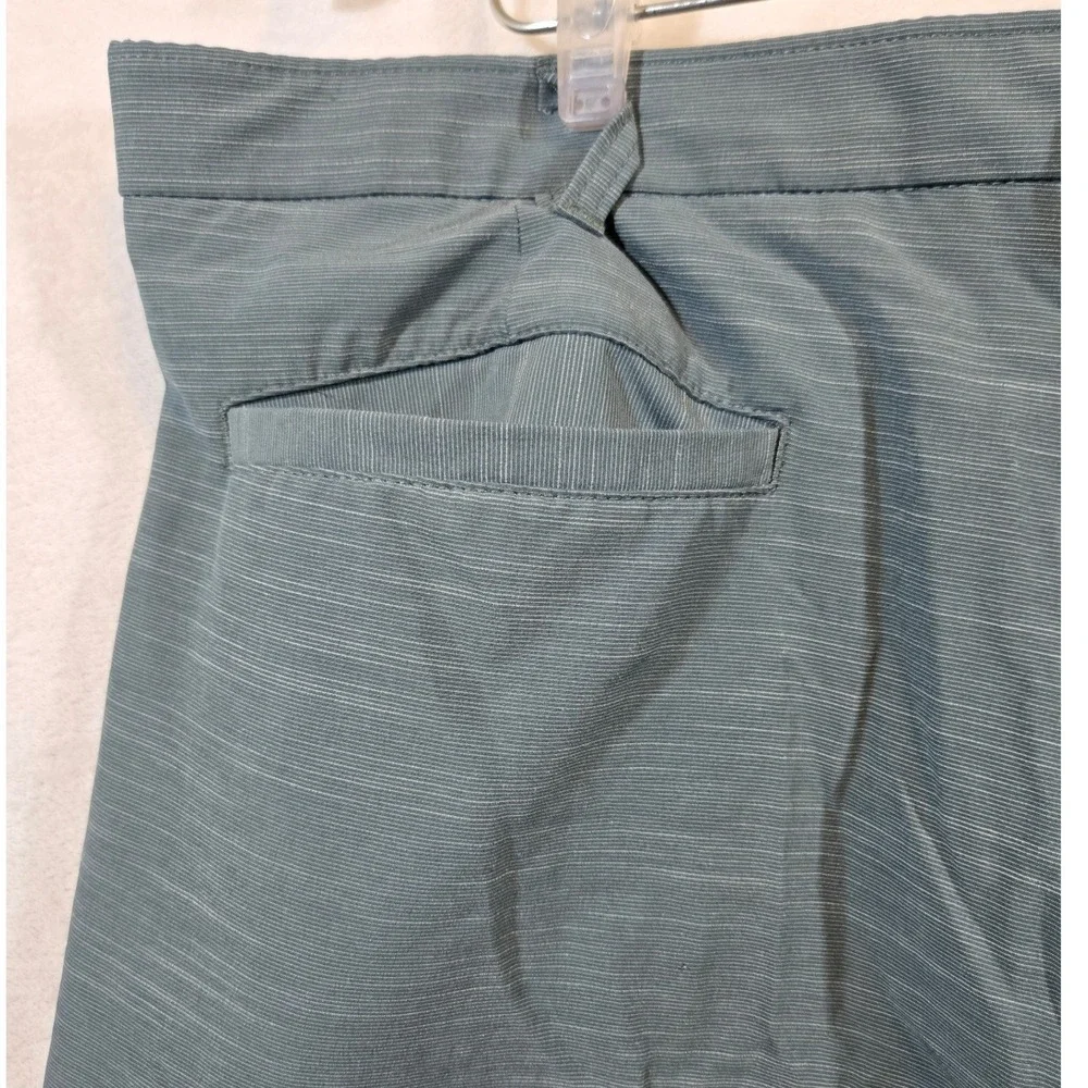 Mens Premier Flex Flat Front Shorts Blend Casual Blue Gray‎ 40 Outdoor Casual